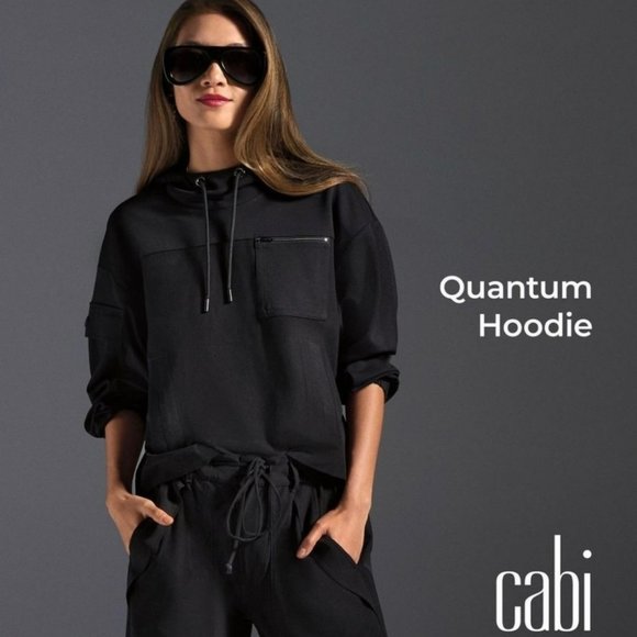 Cabi Quantum Hoodie-Black. Style 4368 XS.Stylist sample/tried on but never worn. - Picture 1 of 7